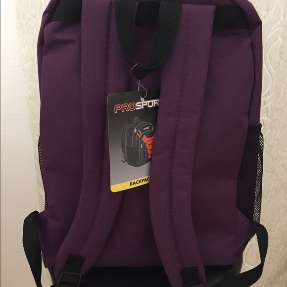 Backpack Purple & Black Prosport BNWT - Picture 4 of 5